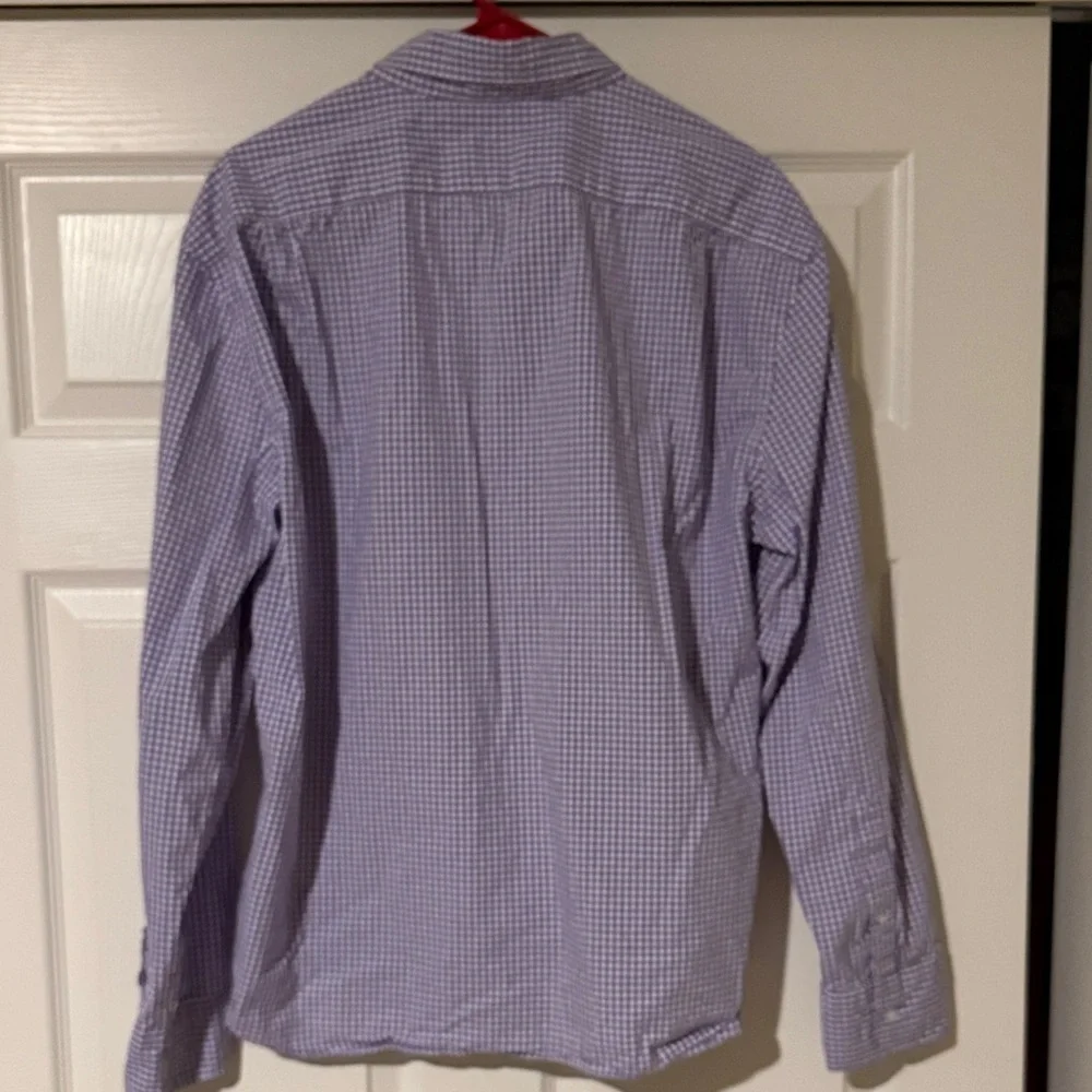 J. Crew Men's Purple Checkered Button Down Shirt